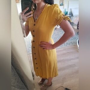 Mustard Yellow Summer Dress